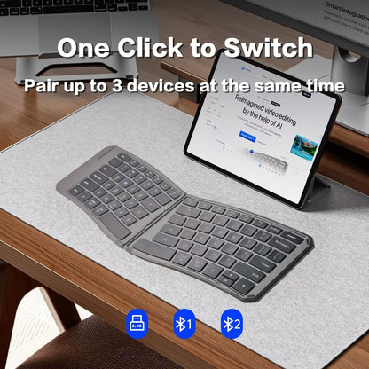 Ergonomic Foldable Bluetooth Keyboard