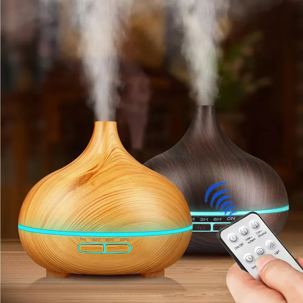 Wood Grain Aroma Diffuser & Humidifier