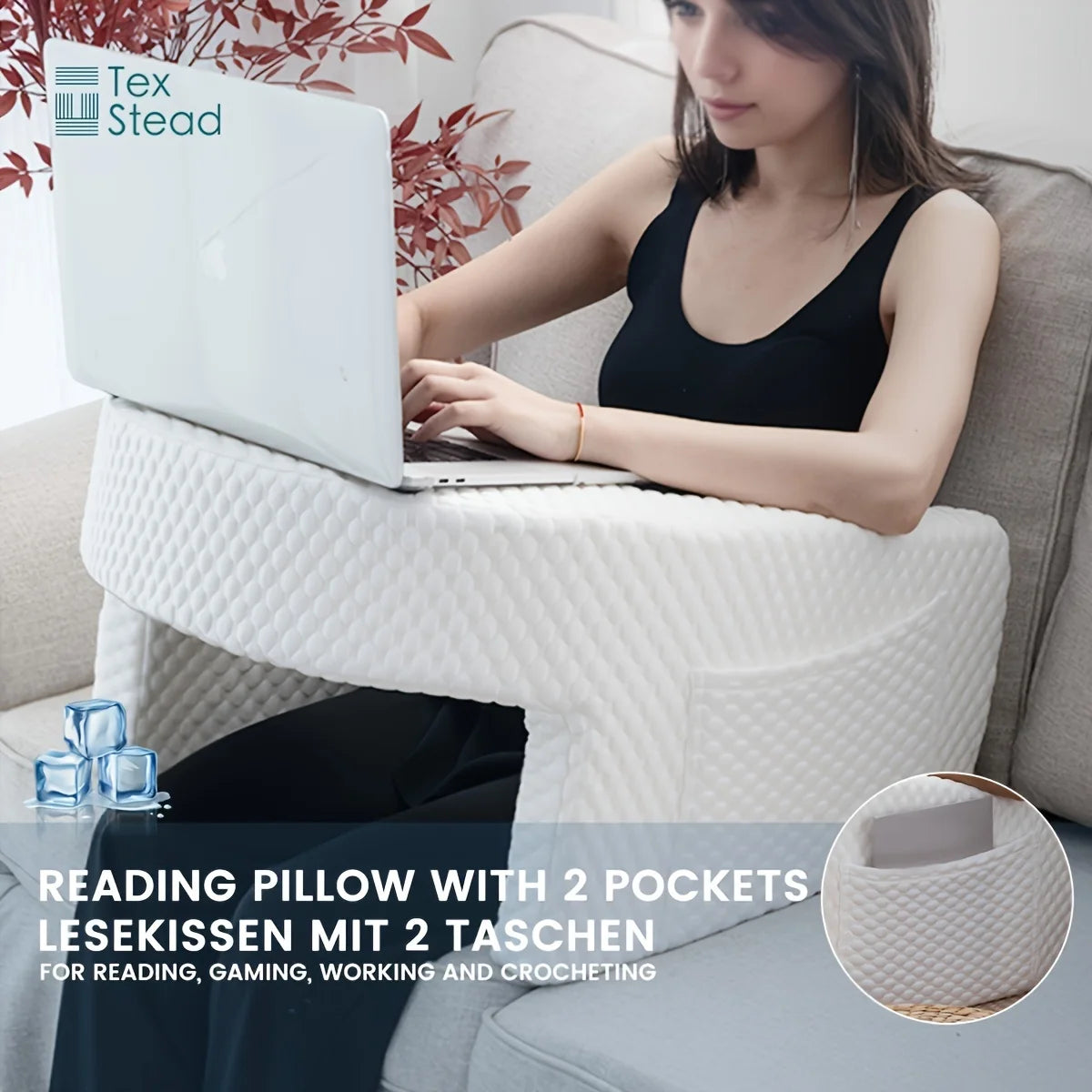 XL Memory Foam Bed Rest Pillow
