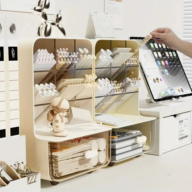 Multi-Layer Desk Organizer with Pencil Holder