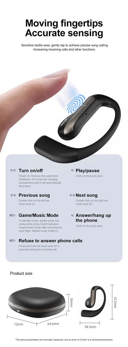 Sport Earbuds with Translation, Ear-Hook