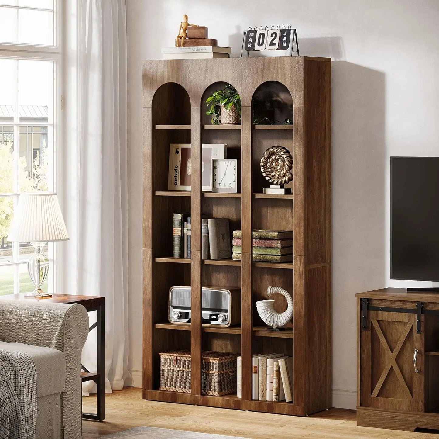 Ashcourt Mid-Century Bookshelf
