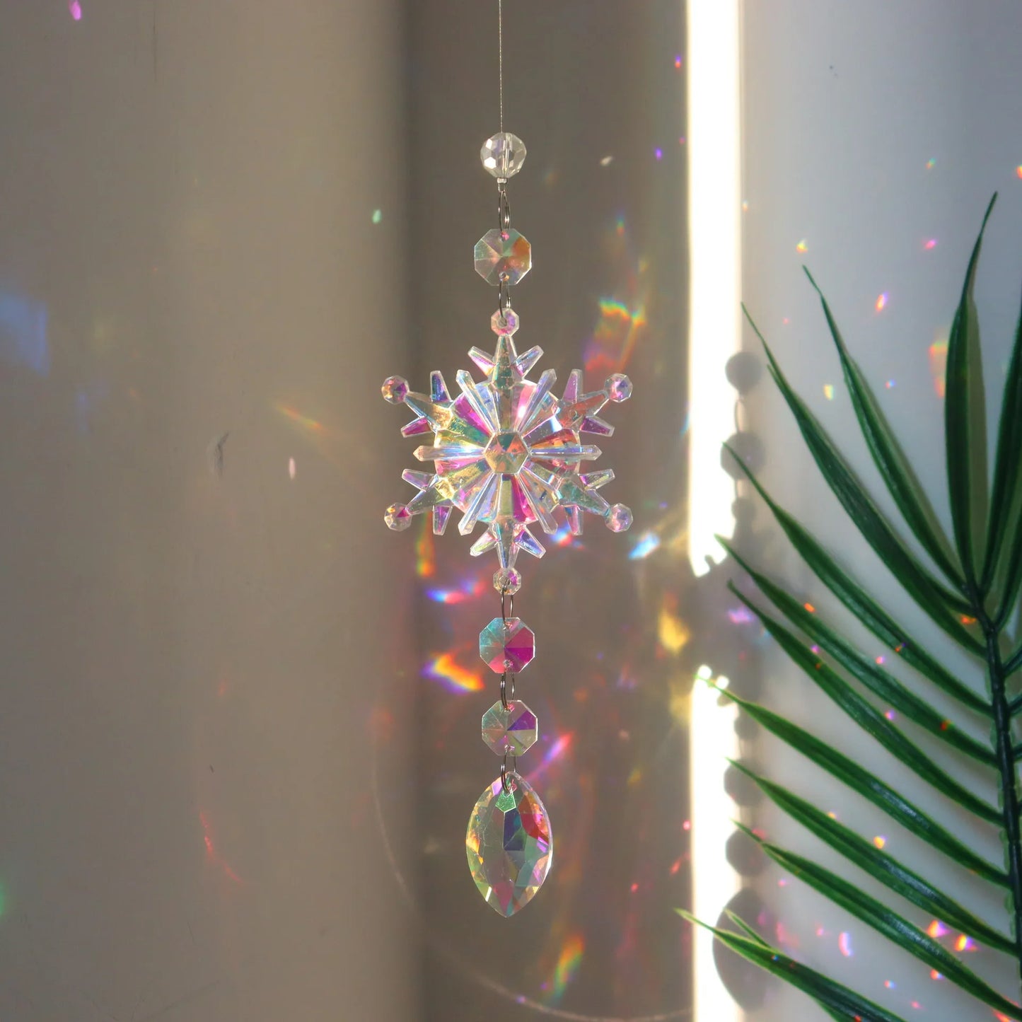 Crystal Snowflake Sun Catchers, Set of 4