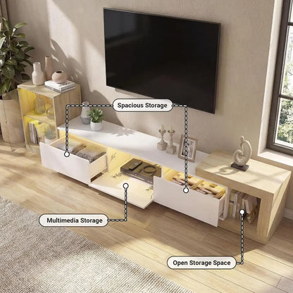 Expandable Glass TV Stand