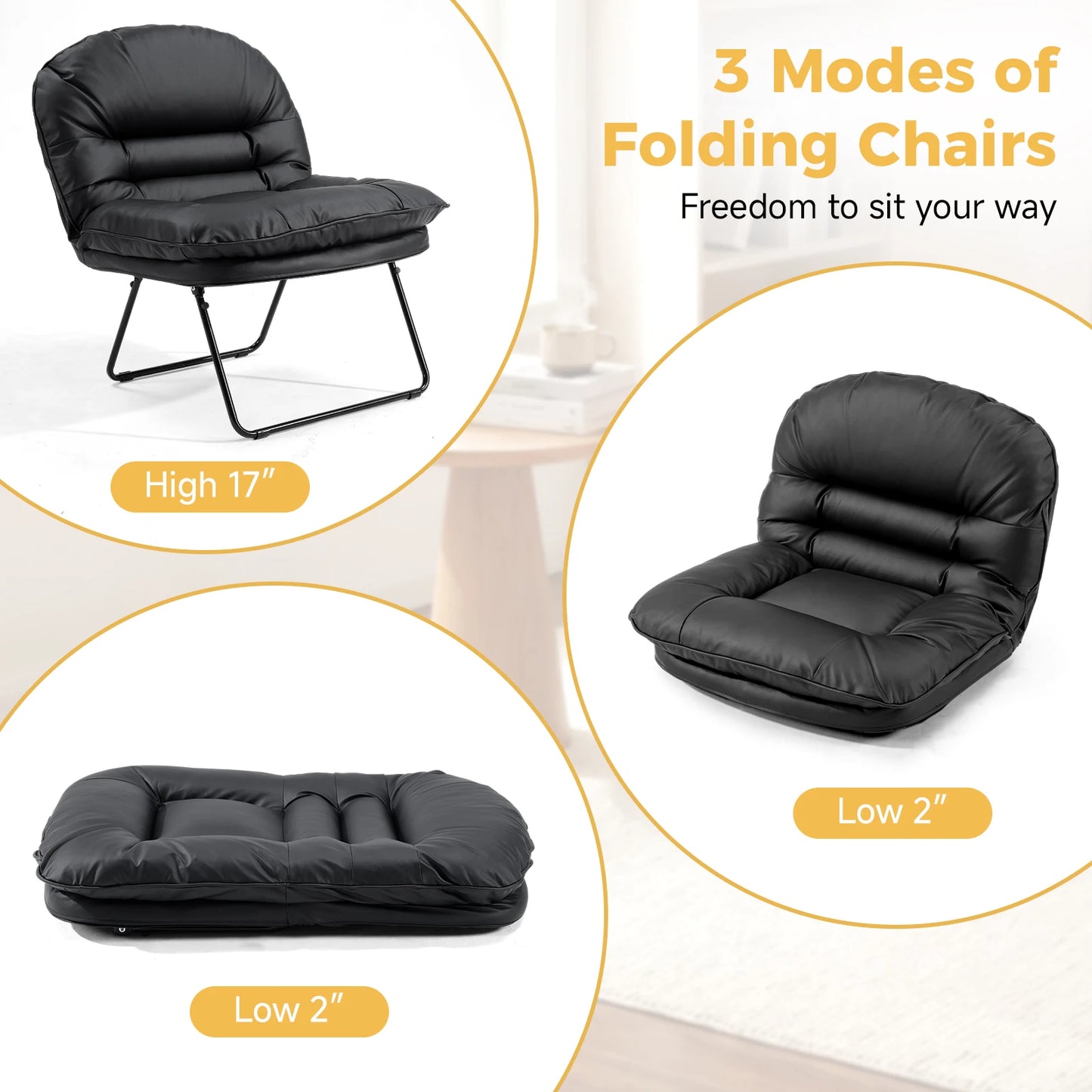 Luna Folding Saucer Chair