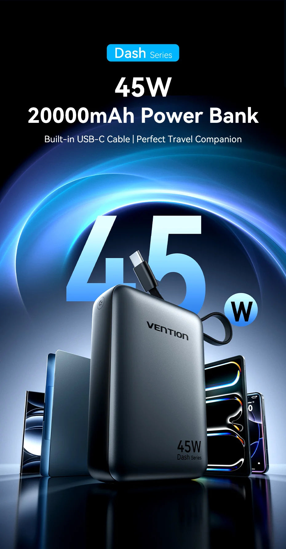 45W Fast Charging Power Bank
