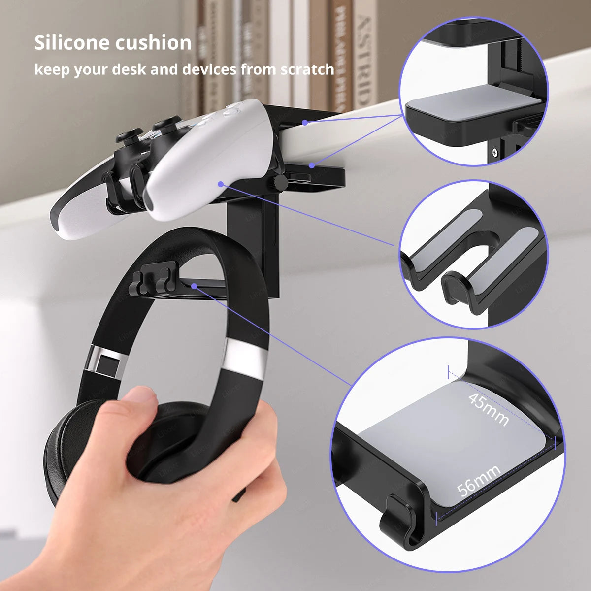 2-in-1 Controller Headphone Stand