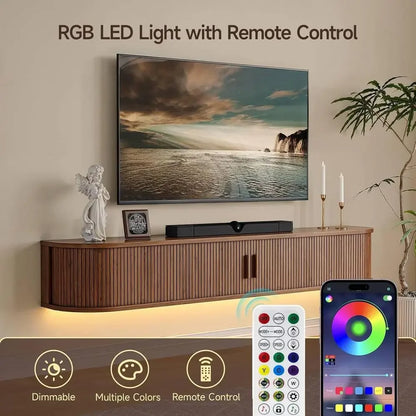 Floating LED TV Stand