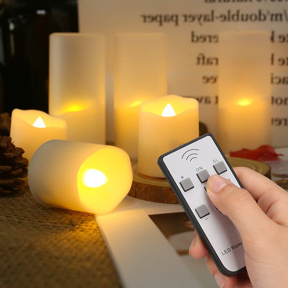 Rechargeable LED Candle Timer Set (6-Pack)