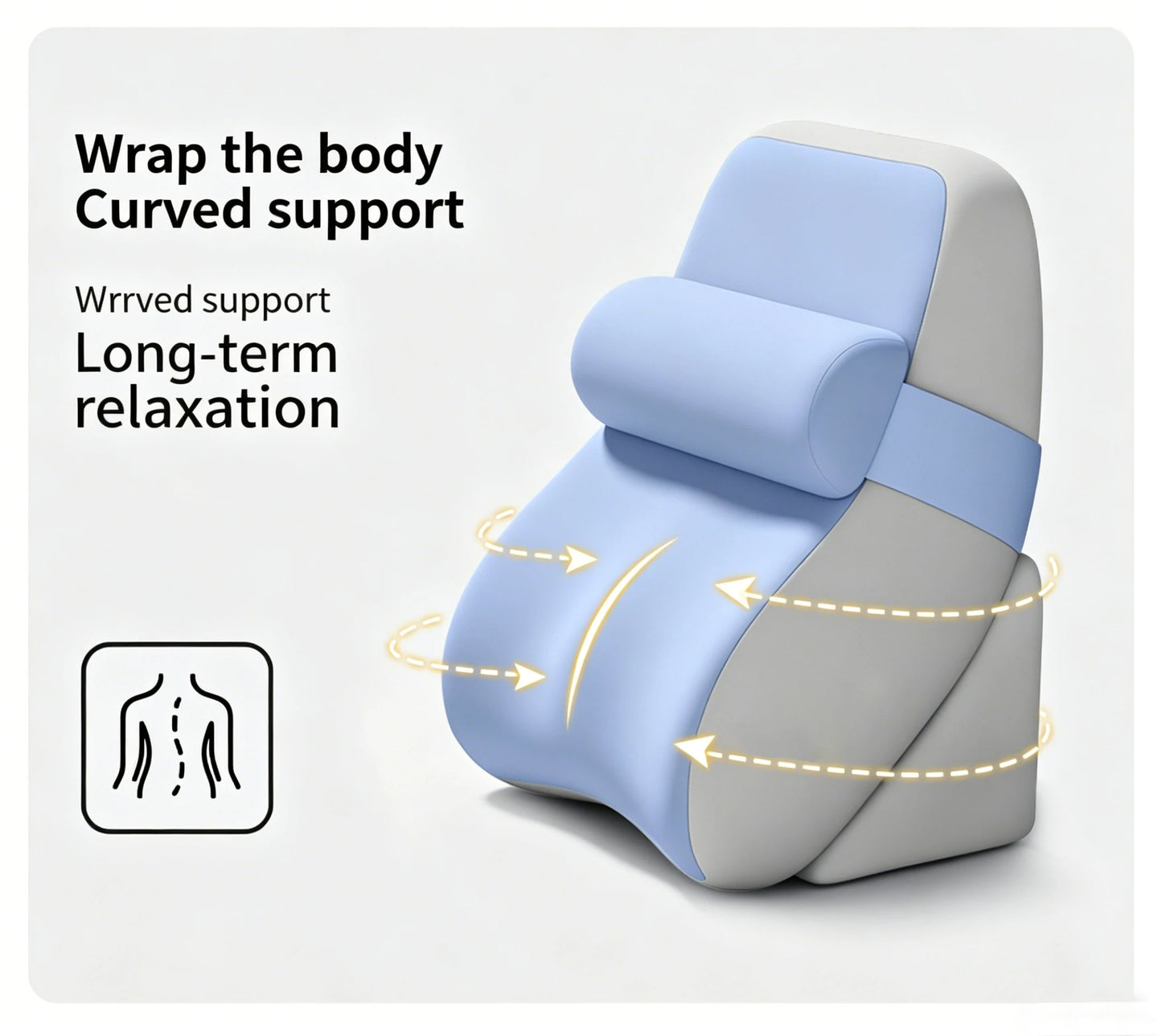 Ergonomic Wedge Back Pillow XL