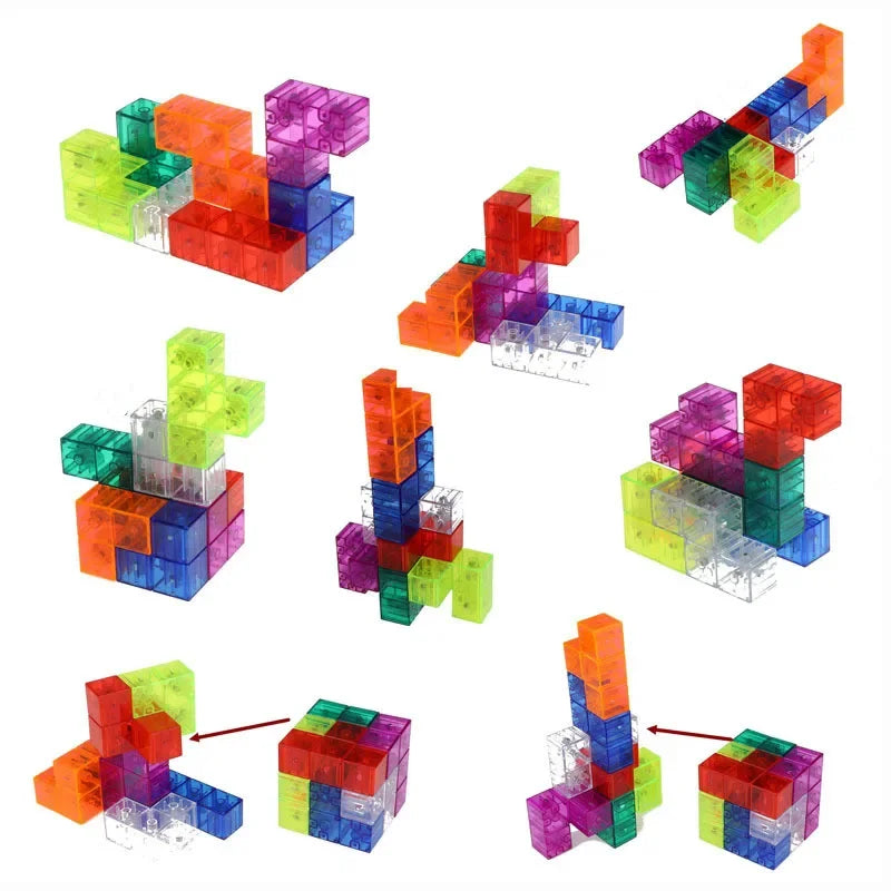 Magnetic Building Blocks Set - 7pc STEM Puzzle