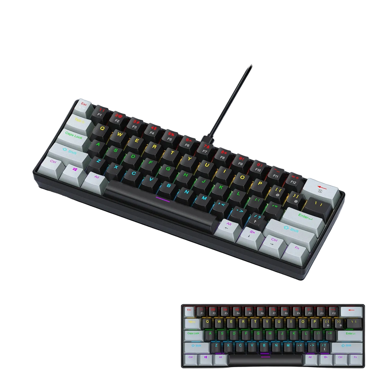60% Mechanical Mini Keyboard with RGB
