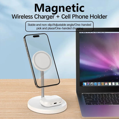 MagStand Duo Magnetic Wireless Charging Station