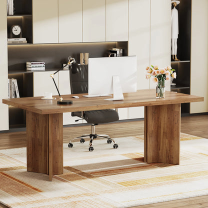 Vintage Farmhouse Executive Desk