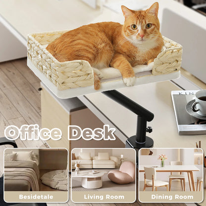 360° Rotatable Cat Desk Bed