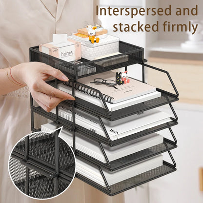 Metal Multi-Tier File Rack