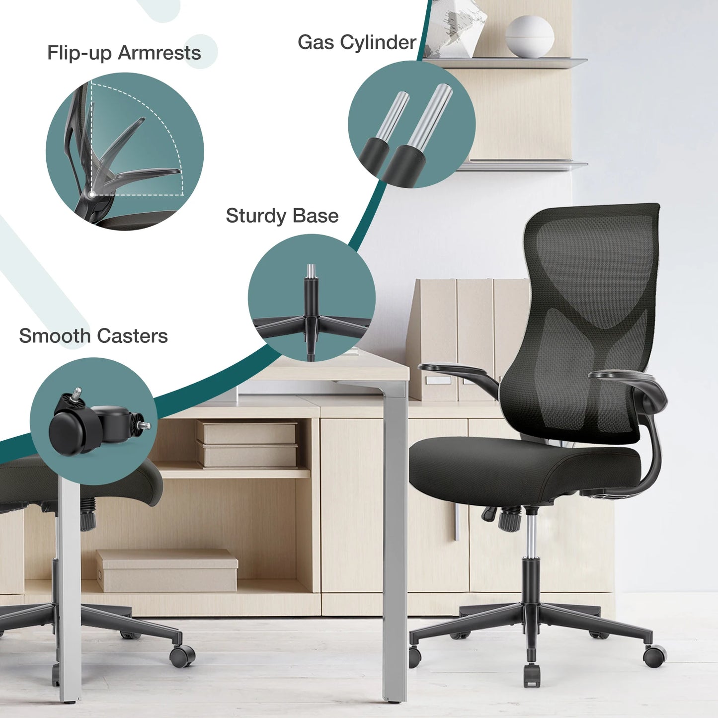 Lumbar-Pro Mesh Desk Chair