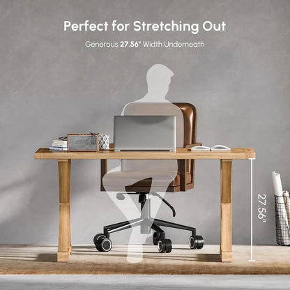 Rustic X-Trestle Writing Desk