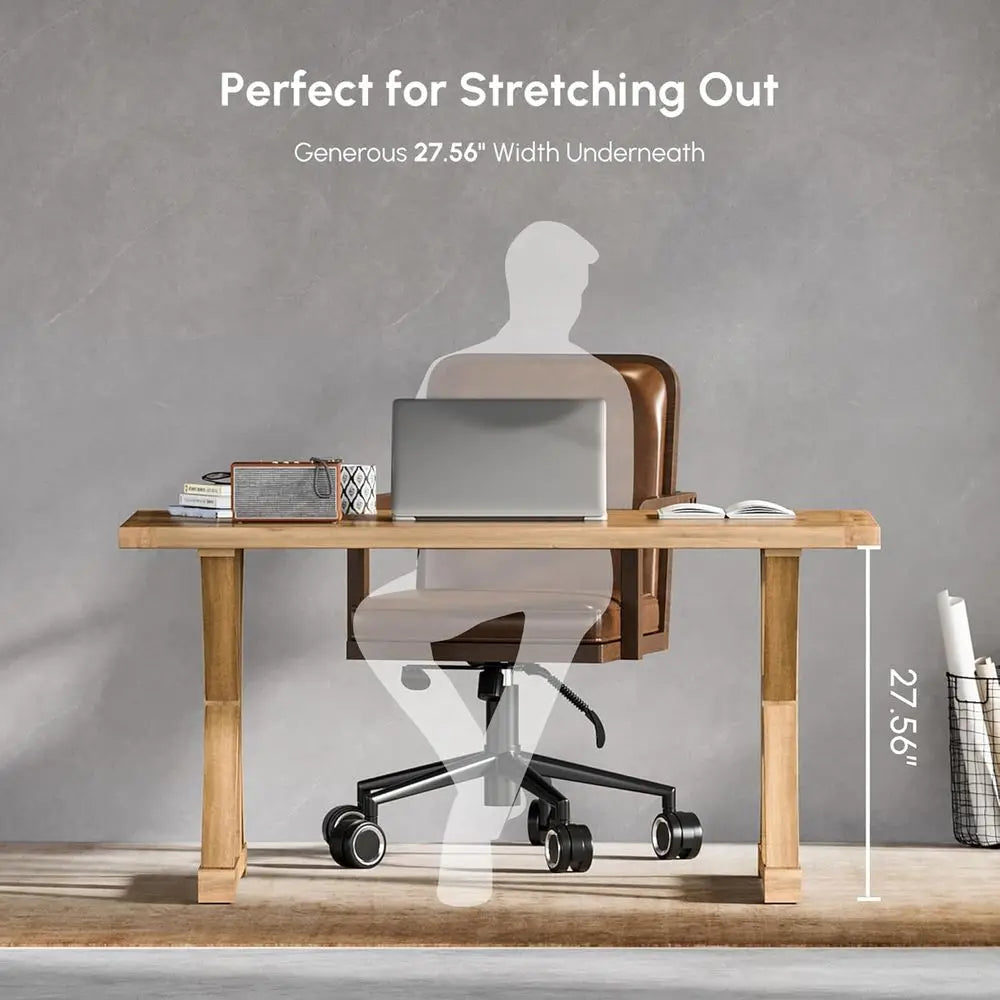 Rustic X-Trestle Writing Desk