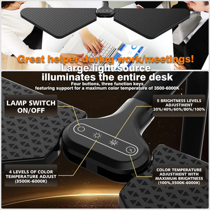 Gooseneck Dual-Arm Desk Lamp