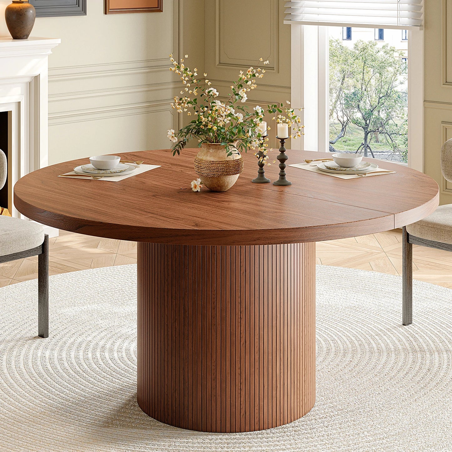 Marchetti Fluted Round Dining Table