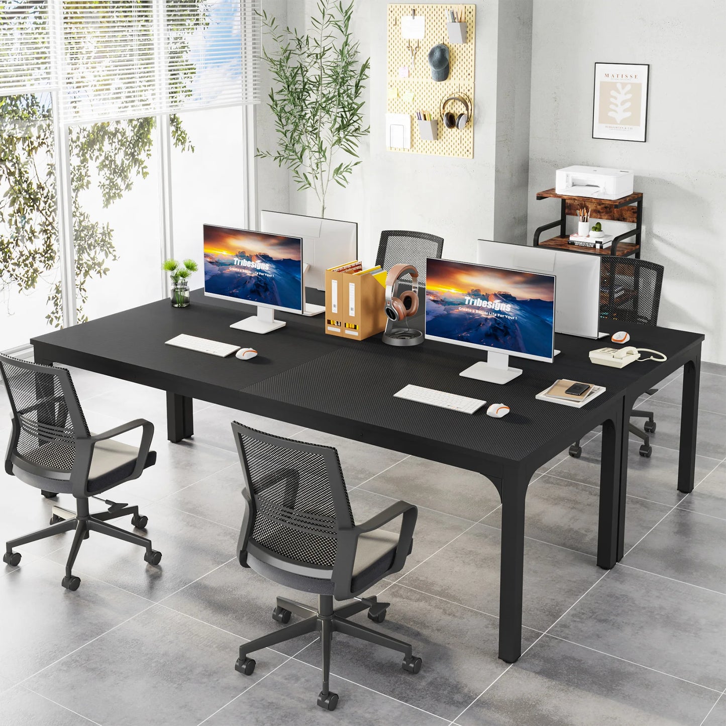 Tribesigns 78.7" Extra-Long Dual Workstation Desk
