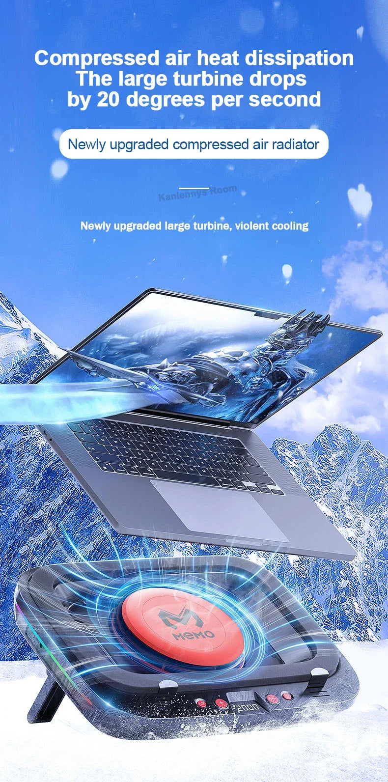 Adjustable Laptop Cooling Pad