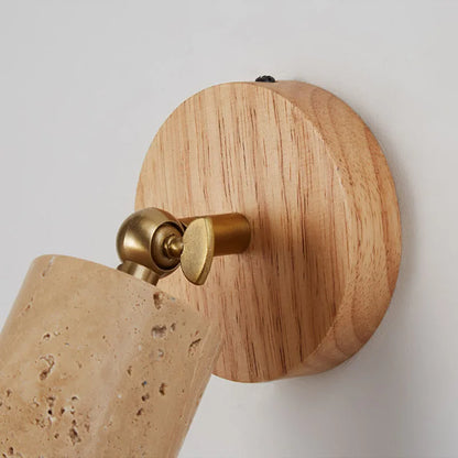 Huangdong Travertine Wabi-Sabi Wall Lamp