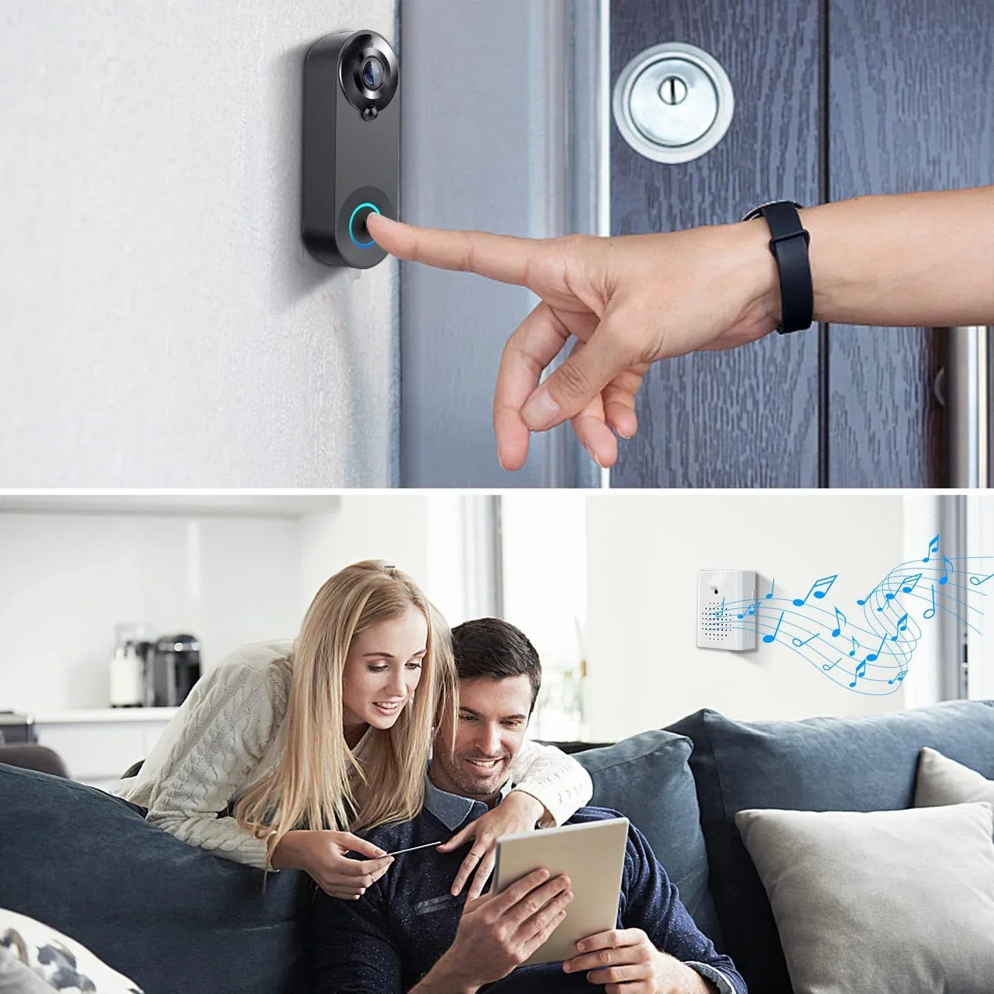 1080P Wireless Video Doorbell, Night Vision