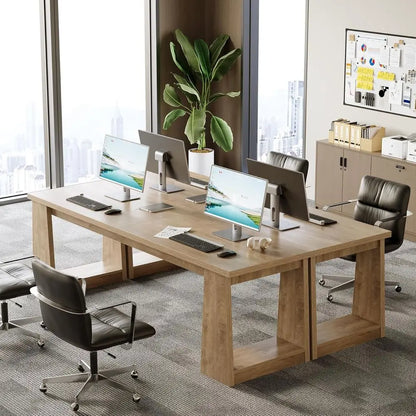 Dual-Person Home Office Desk