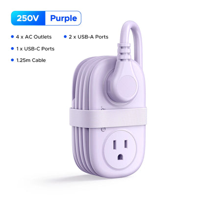 ORICO Cable-Wrap Travel Power Strip