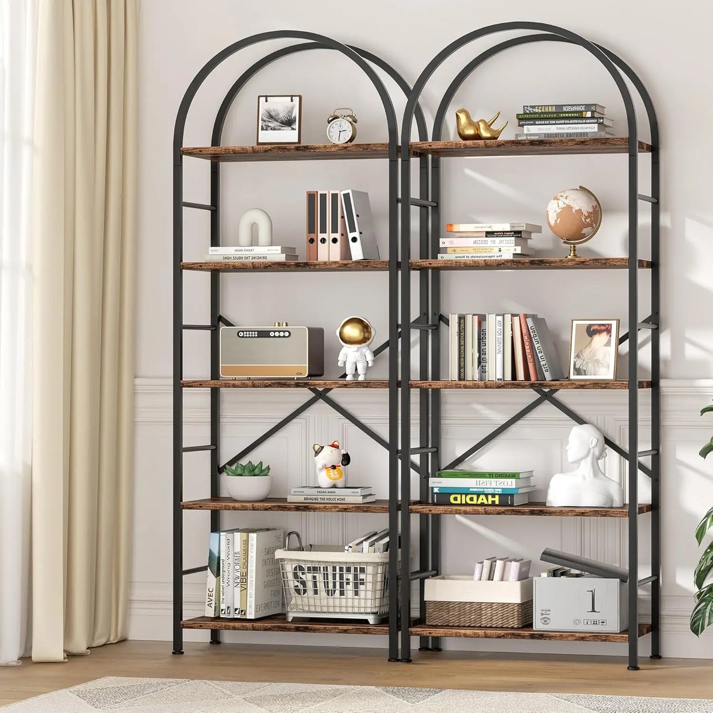 Arbora Arched 5-Tier Bookcase