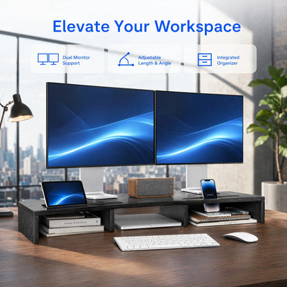 Dual Monitor Stand Riser