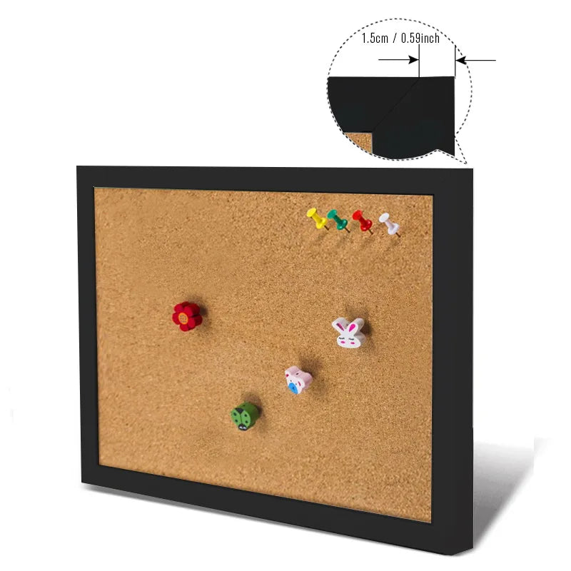 BlackCork Tile Bulletin Board Set