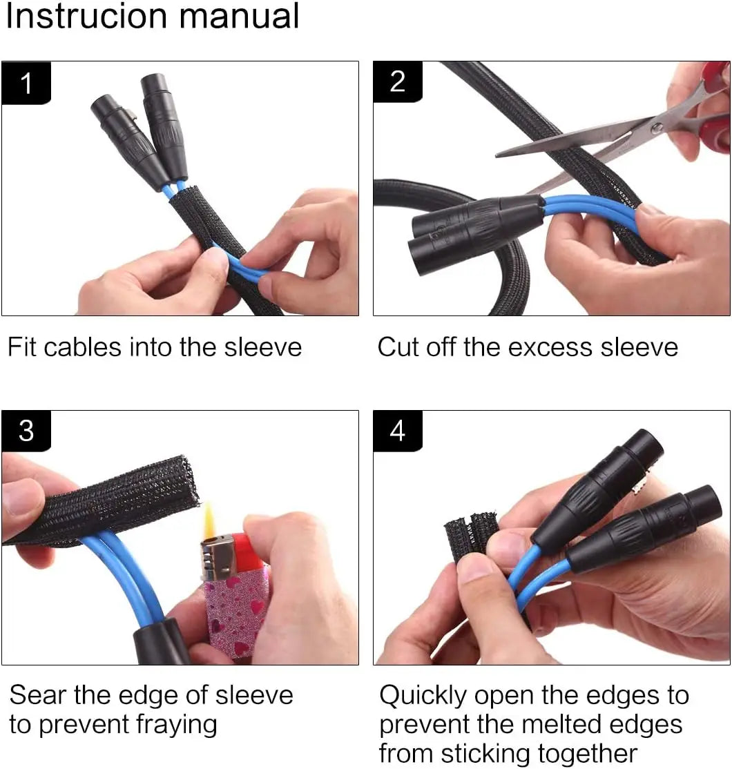 Braided Cord Protector Sleeve