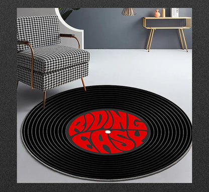 GameRoom Round Decorative Rug