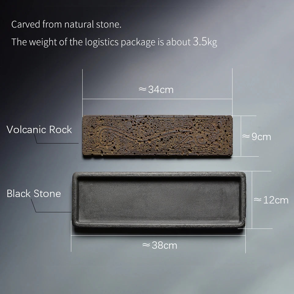 Volcanic Basalt Dragon Tea Tray