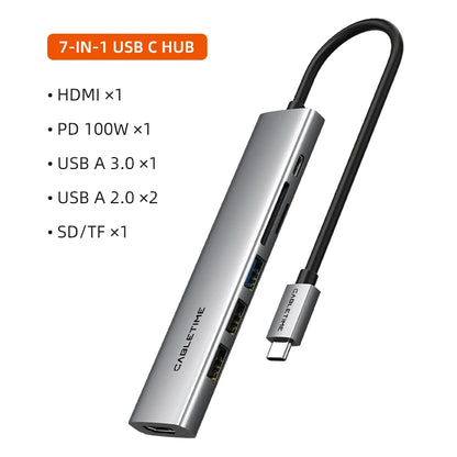 CABLETIME 7-in-1 USB-C Hub