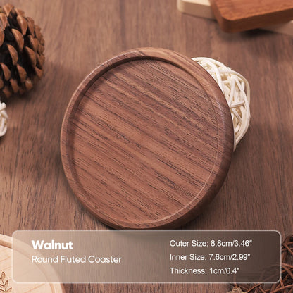 Solid Wood Round Coaster