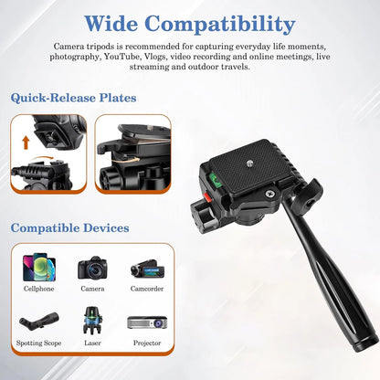 79in Aluminum Camera Tripod