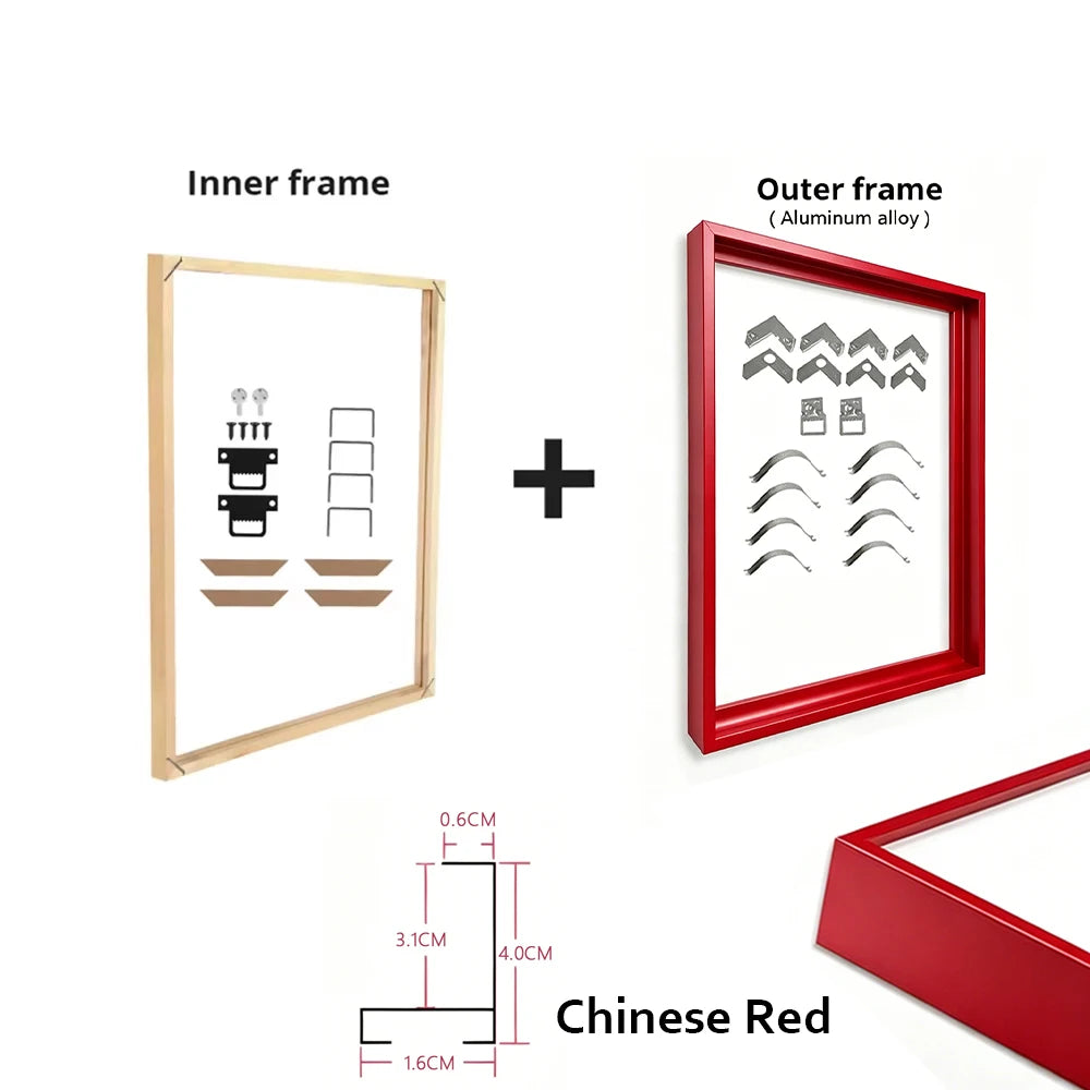 Metal and Wood Canvas Frame Kit
