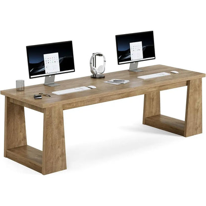 Dual-Person Home Office Desk