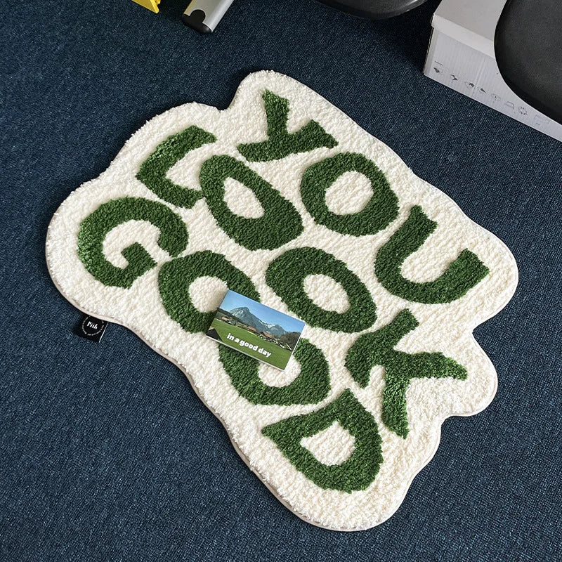 LetterMat Faux Cashmere Floor Mat