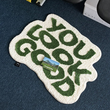 LetterMat Faux Cashmere Floor Mat