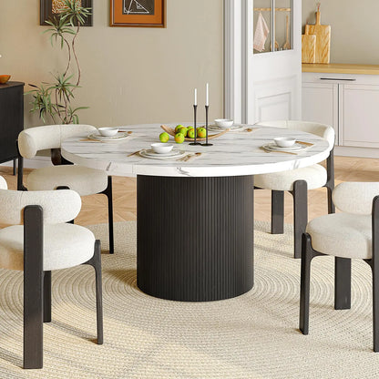 Marchetti Fluted Round Dining Table