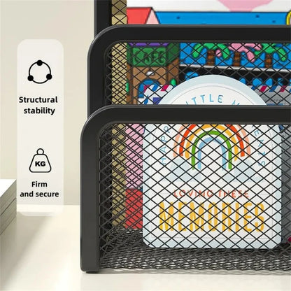 Black Mesh Desk Letter Tray