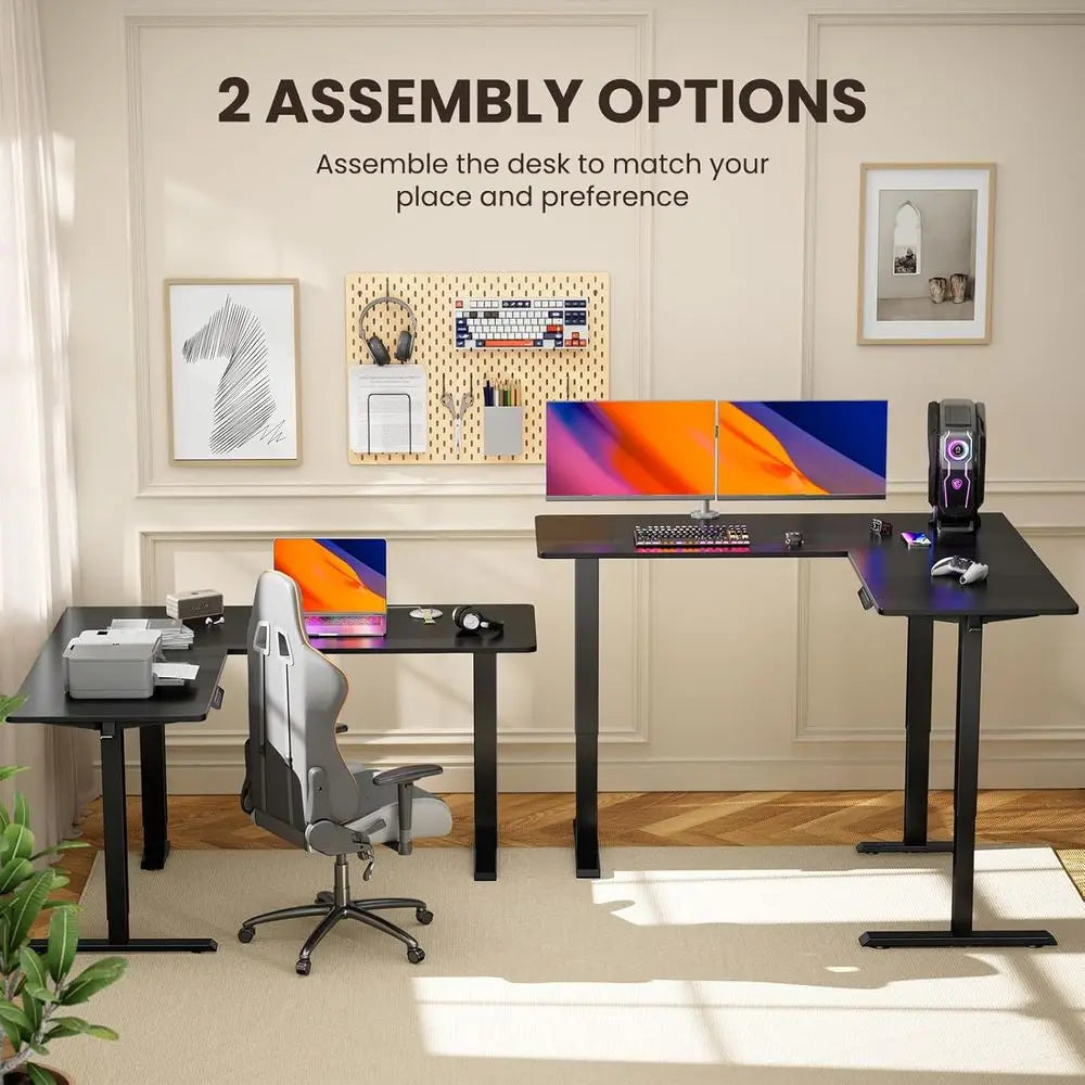Large L-Shaped Standing Desk