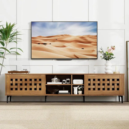 Basket Weave TV Stand