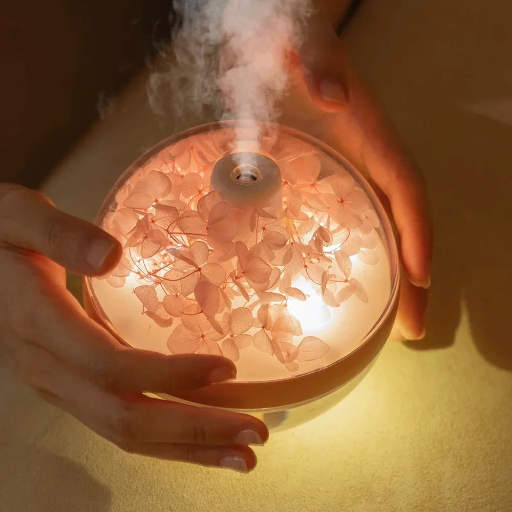 Mini USB Humidifier with LED Mist Light