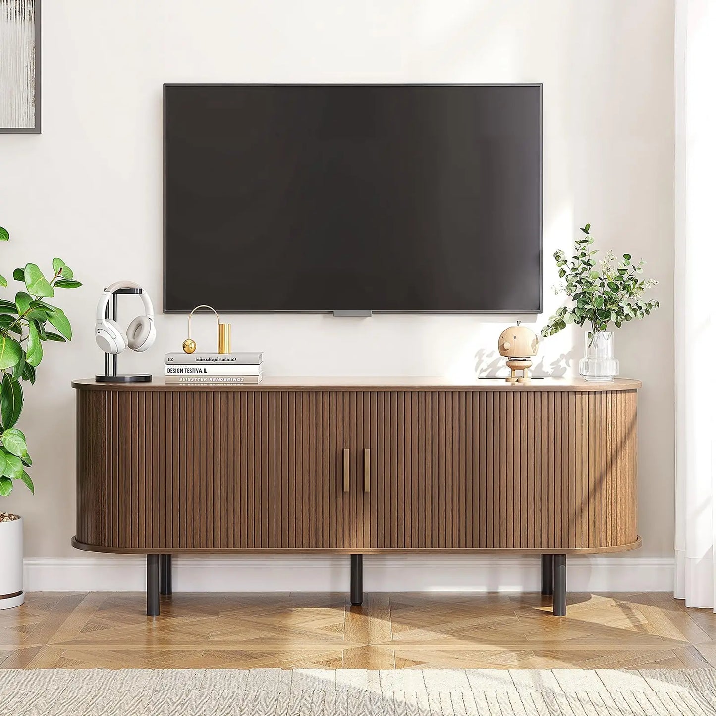 Emberly Sliding Door TV Console